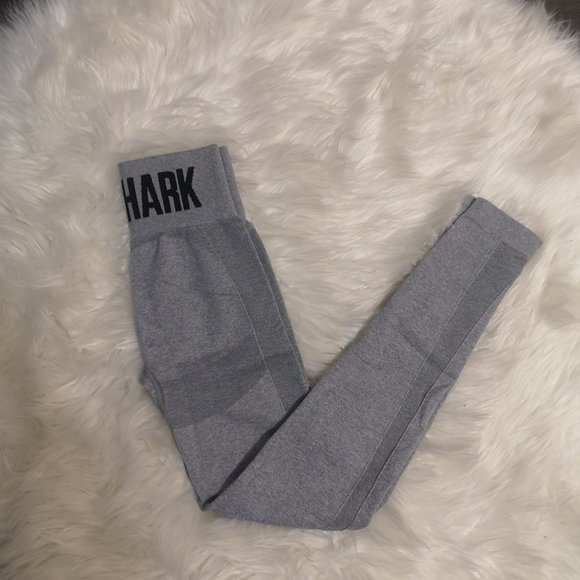 Gymshark OG High Waisted Flex Leggings in Light Grey Marl - Picture 3 of 6